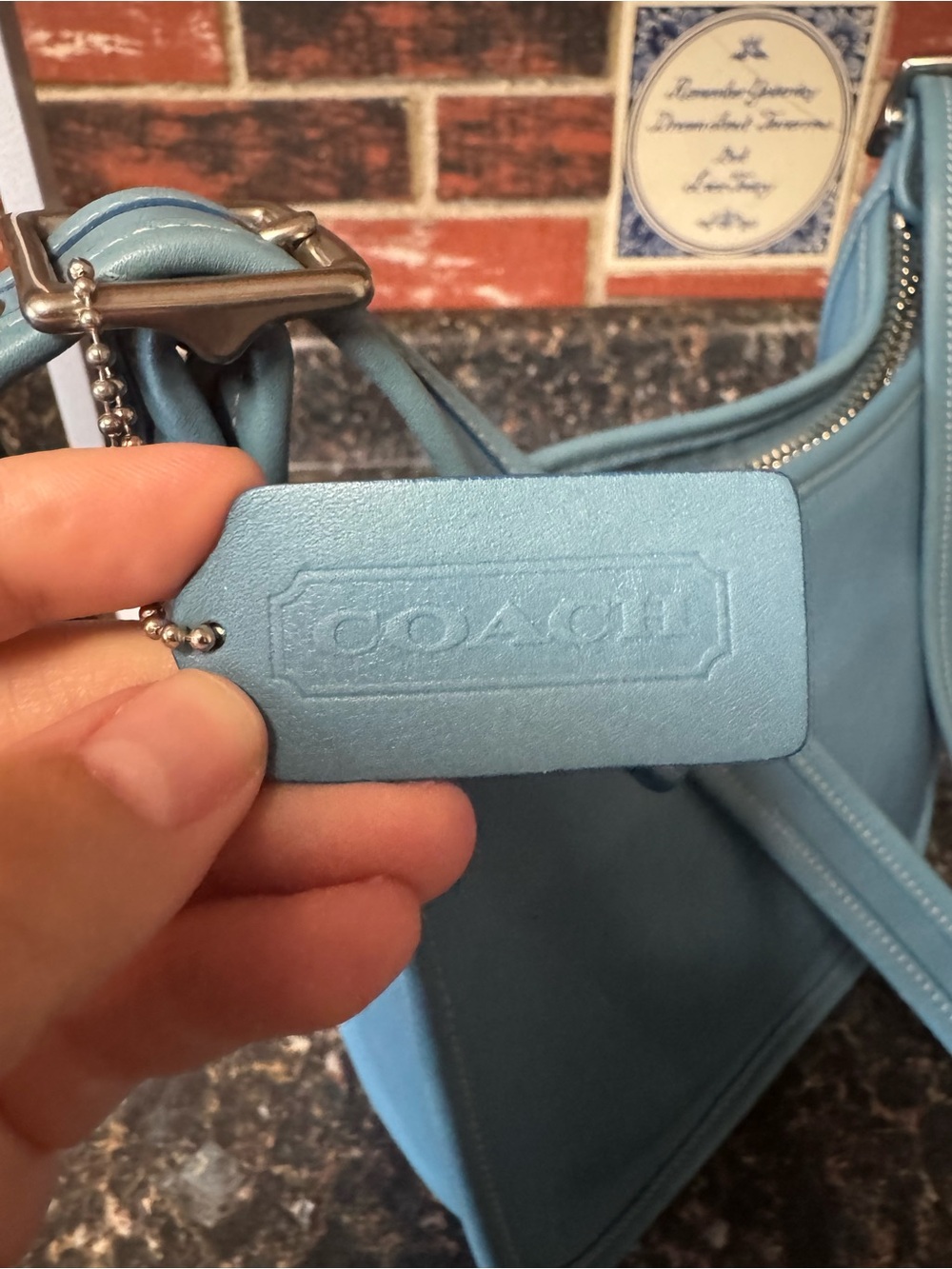 Vintage Coach Janice Legacy Crossbody Bag 9950 – Rare Pool Blue - Picture 16 of 16
